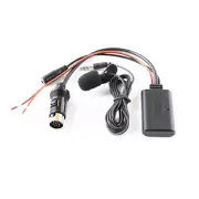 Car AUX Bluetooth Adapter Audio Microphone Cable For Kenwood 13-Pin CD Stereo E