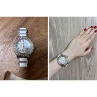 在飛比找蝦皮購物優惠-FOLLI FOLLIE品牌漂亮閃亮鋯石陶瓷手錶