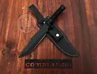 LS1 Commando Handmade D2 Steel Knife Movie Replica Bowie Knife with Sheath