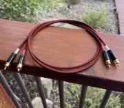 6 Ft. JMB CABLE CO. Audiophile Gold Reference Standard Rca Interconnect Cables