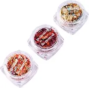 BIUDECO Nail Art Charms Gold Foil Leaves Flakes Gilding Flakes for Nail Craft Manicure Supply