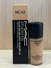 MAC Studio Fix Fluid SPF 15 24HR Matte Foundation +Oil Control 1.0oz/30ml ~ NC42