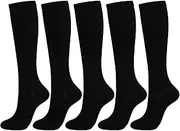 [Generic] Tights Patterned Socks Knee High Support Stockings For Men Women Low Waist Fishnet Stockings