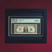 BLACK SHADOW BOX/FRAME FOR PCGS GRADED CURRENCY- GREEN LABEL ONLY (SEE PICS)