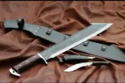 Custom Handmade Carbon Steel Survival Machete Knife – 18" Full Tang, Sharp Edge