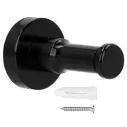 Retro Bathroom Hook Aluminum Towel Hook Heavy Duty Wall Coat Hanger for Balcony KitchenBlack