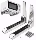 Universal Microwave Mount Bracket Support Frame Steel Foldable Stretch Shelf Rac