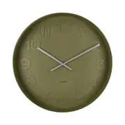 Karlsson Mr Green Wall Clock Moss Green 51x51x7cm