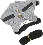 JUMPLAWN 1Set Bunny Harness and Leash Set for Small Pets Adjustable Rabbit Costume with Soft Comfortable Fit for Guinea Pigs Hamsters and Ferrets for Outdoor Walks and Events