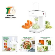 Electric Food Chopper | Zoodle Maker | 3-in-1 Vegetable Processor, Fruit Cutt...