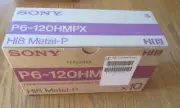 Metal-P Professional Video Cassettes Case of (10) sealed New Sony P6-120HMPX Hi8
