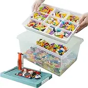 Toy Storage Box with Lid (Green)