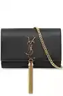 Authentic Saint Laurent kate SMALL TASSEL BAG | BLACK/GOLD YSL crossbody bag