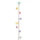 Stand Hanger Rack Metal 7 Hooks Removable Houseware Standing Coat Hanger For JY