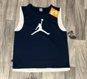 NEW Jordan Jumpman Youth Basketball Jersey Sz Large Sleeveless Jump Man 23 Blue