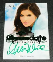 2017 Benchwarmer ALISON WAITE Dreamgirls DREAM DATE Green Foil Auto/10 PLAYBOY
