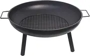 STARTIST Fire Fireplace Round for Wood with Spark Screen Campfire Rack Fire for Travel Camping Barbecue Cookware Yard