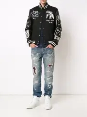 :PRPS Men's Japanese Selvedge Jeans 28 X 34 Demon Umeko Barracuda E74P69X