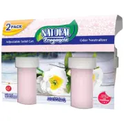 White Peony Solid Gel Air Freshener by Natural Fragancia, 2 Count