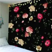 Red Apple Line Nice Flower 3D Wall Hang Cloth Tapestry Fabric Decorations Decor