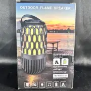 Outdoor Waterproof Patio Bluetooth Speakers w/LED Flame