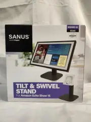 Sanus - Tilt & Swivel Stand for Amazon Echo Show 15 - Black - Model: WSEHHS-B2