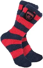 Melbourne Demons AFL Footy Ladies Youths Bed Socks, 3-8