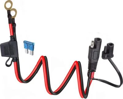 SAE to O Ring Terminal Harness,3.28FT 10AWG SAE Battery Connector Wire,2Pin Plug