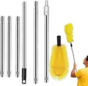 Yorajuy Telescopic Gutter Cleaning Tools, Efficient Gutter Cleaning Brush, Long Lasting Safe Gutter Cleaning for Dirt Leaves Twigs Rocks