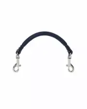 Prestige Rolled Leather Saddle Pommel Strap, Clip Ends, Black or Brown