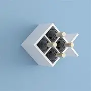 Wine Rack Wine Racks Simple Modern Lattice Wine Wine Cabinet Hanging Wine Rack Wine Cup Holder Wall Shelf Upside Down White Black Creative Wall Wine Rack/White