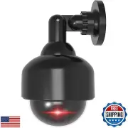 WALI Dummy Fake Security Dome Camera with 1 Flashing Red LED Light and Securi