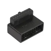 QIANRENON USB 3.0 19/20 Pin 90 Degree Adapter Male to Female L Turn Right Ang...