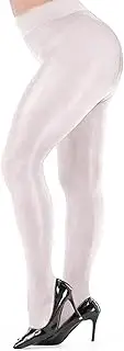 [MESU] Sexy Shiny Pantyhose for Women Control Top Footed Tights Silk Stockings Shimmery High Waist Pantyhose