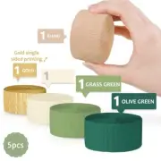 5 Rolls Crepe Paper 410ft Colored Crepe Paper for Christmas Party Decoration