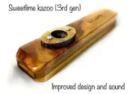 Professional Wooden Kazoo by The Kazoo Guru (with 4 extra membranes......