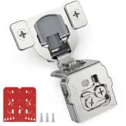 60 Pack 1-1/2" Overlay 3D Soft Close Concealed Hinge for Face Frame Door, Sel...