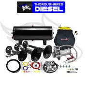 Kleinn HK7 ProBlaster Black Train Horn Kit - Triple