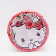 Sanrio Smiles JAPAN Hello Kitty Round Shape Rope Vinyl Mini Purse Pouch Bag