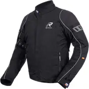 Rukka Trave-R Motorcycle Textile Jacket, black-silver, Size 54 for Men Black Silver