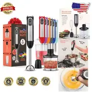 Powerful 3-in-1 Hand Blender with Whisk, Chopper & 20 Oz Beaker - Easy to Clean