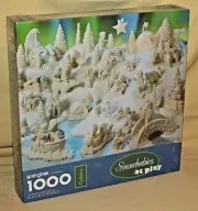 SNOWBABIES PUZZLE AT PLAY 1000 PC HALLMARK SPRINGBOK DEPT 56 XZL6301 1995 NEW.
