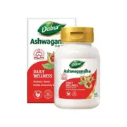 Dabur Ashwagandha Tablets for Immunity Boost & Stress Relief - 60 Count