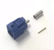 10 pc FAKRA SMB Female Jack Blue Code C Auto RF Coax Connector RG174 LMR100