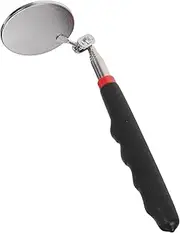 Generic Telescoping Auto Inspection Mirror Towing Mirrors Mechanics Mirror Inspection Mirror Telescopic Stick Mirror Round Mirror Telescopic Pole Magnifying Automotive Visor Glass Lenses