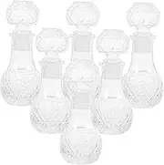Zerodeko 6 Pcs Clear Glass Wine Decanter Elegant Whiskey Dispenser with Stopper for and Parties Preserve Freshness of Spirits and Liquor