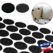 100 pairs Hook and Loop Dots Self Adhesive Sticker Coins Circles round Tape 20mm