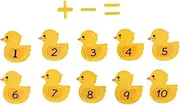 Animal Puppets - Felt Duck Finger Puppets,Interactive Role Play Toys, Math Learning Addition and Subtraction Games for Kindergarten