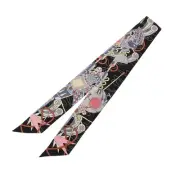 Unused HERMES 063707S Women s Scarf Multicolor Black 100 Silk 010