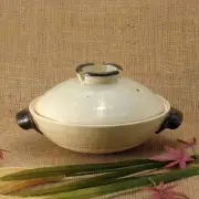 Tsuchi Raku Kiln's Donabe Negibouzu Nabe (Plain) - 8 Sun From Japan